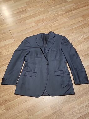 Pal Zileri Men's Dark Gray Two Button Blazer. Size 52 R Italy